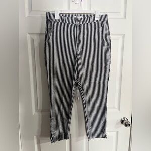 Hollister Striped High-Rise Capris